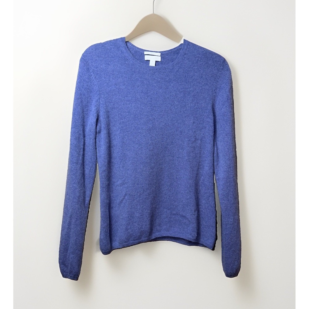 Charter Club Sweater Women's Size M Purple 100% Cashmere Crew Neck Long Sleeve